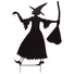 Kép 1/3 - EUROPALMS Slhouette Metal Witch with Broom, 140cm
