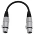 Kép 2/3 - OMNITRONIC Adapter Cable XLR(F)/XLR(F) 0.2m bk