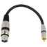 Kép 1/3 - OMNITRONIC Adaptercable XLR(F)/RCA(M) 0.2m bk