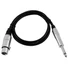 Kép 2/4 - OMNITRONIC Adapter Cable XLR(F)/Jack mono 0.9m bk