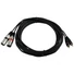 Kép 2/4 - OMNITRONIC Adapter Cable 2xXLR(M)/2xRCA 6m bk