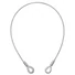 Kép 1/3 - EUROLITE Steel Rope 1000x6mm silver with Thimble