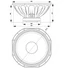 Kép 3/6 - CELTO ACOUSTIQUE 18SW1000 18" Subwoofer, Ferrite Magnet, Aluminium Basket