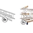 Kép 1/7 - ALUTRUSS Set QUADLOCK QL-ET34-2000 + Truss transport board
