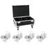 Kép 1/3 - EUROLITE Set 4x LED THA-40PC wh + Case