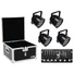 Kép 1/4 - EUROLITE Set 4x LED PAR-56 HCL bk + Case + Controller
