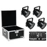 Kép 1/4 - EUROLITE Set 4x LED PAR-56 QCL bk + Case + Controller