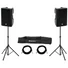 Kép 1/4 - OMNITRONIC Set 2x XKB-212A + Speaker Stand MOVE MK2