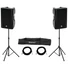 Kép 1/4 - OMNITRONIC Set 2x XKB-215A + Speaker Stand MOVE MK2