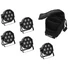Kép 1/3 - EUROLITE Set 5x LED SLS-7 HCL Spot + Soft Bag