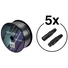 Kép 1/3 - EUROLITE Set DMX cable 2x0.22 100m sw + 10 connectors