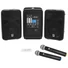 Kép 1/3 - OMNITRONIC Set COMBO-160BT active PA system + UWM-2HH USB Wireless mic set