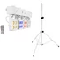 Kép 1/3 - EUROLITE Set LED KLS-180 white + BS-2 EU Loudspeakerstand white