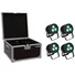 Kép 1/3 - EUROLITE Set 4x LED IP PAR 3x8W QCL Spot + Case