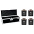 Kép 1/3 - EUROLITE Set 4x AKKU TL-3 QCL RGB+UV Trusslight + Case