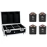Kép 1/3 - EUROLITE Set 4x AKKU TL-3 QCL RGB+UV Trusslight + Case with charging function