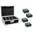 Kép 1/3 - EUROLITE Set 4x AKKU IP Flat Light 3 bk + Case