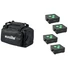 Kép 1/3 - EUROLITE Set 4x AKKU IP Flat Light 3 bk + Soft Bag