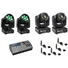Kép 1/5 - EUROLITE Set 2x LED TMH-W63 + 2x LED TMH-S30 + USB QuickDMX + Easy Show