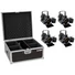 Kép 1/3 - EUROLITE Set 4x LED THA-20PC TRC Theater Spot bk + Case