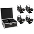 Kép 1/3 - EUROLITE Set 4x AKKU THA-20PC TRC Theater Spot bk + Case