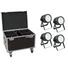 Kép 1/3 - EUROLITE Set 4x LED Theatre COB 200 WW/CW + Case with wheels