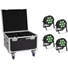 Kép 1/3 - EUROLITE Set 4x LED IP PAR 7x9W SCL Spot + Case with wheels