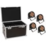 Kép 1/3 - EUROLITE Set 4x LED IP PAR 12x8W QCL Spot + Case