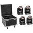 Kép 1/3 - EUROLITE Set 4x LED TMH-H90 + Case with wheels