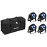 Kép 1/3 - EUROLITE Set 4x LED PARty Hybrid Spot + Soft Bag