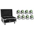 Kép 1/3 - EUROLITE Set 8x LED IP PAR 7x10W RGBL Spot + Case