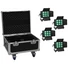 Kép 1/3 - EUROLITE Set 4x LED CLS-9 QCL RGB/WW 9x7W + Case