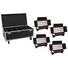 Kép 1/3 - EUROLITE Set 4x AKKU Multiflood IP 18x10W RGBW Wash CRMX + Case with wheels