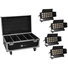 Kép 1/3 - EUROLITE Set 4x LED CLS-18 QCL RGB/WW 18x7W + Flightcase with wheels