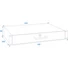 Kép 4/4 - OMNITRONIC Rack Drawer with lock 2U
