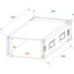 Kép 2/6 - ROADINGER Amplifier Rack PR-2ST, 4U, 57cm deep