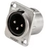 Kép 2/2 - HICON XLR mounting plug 3-pin HI-X3DM