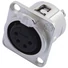 Kép 1/4 - NEUTRIK XLR mounting socket 4pin NC4FDL-1