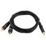 Kép 3/3 - OMNITRONIC Adapter Cable 3.5 Jack/2xRCA 3m bk