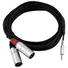 Kép 2/5 - OMNITRONIC Adapter Cable 3.5 Jack/2xXLR(M) 3m bk