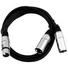 Kép 2/2 - OMNITRONIC Adapter Cable XLR(F)/2xXLR(M) 1m bk