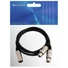 Kép 3/5 - OMNITRONIC Adaptercable XLR(M)/2xXLR(F) 0.5m bk