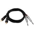 Kép 2/3 - OMNITRONIC Adapter Cable 2xJack/2xRCA 6m bk