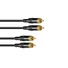 Kép 1/3 - SOMMER CABLE RCA cable 2x2 0.5m bk Hicon