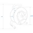 Kép 5/5 - SCHILL Cable Drum IT266.RM A=280/C=11