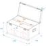 Kép 5/5 - ROADINGER Flightcase 2x LED PLL-480