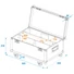 Kép 6/6 - ROADINGER Flightcase 4x LED CLS-9 QCL RGB/WW 9x7W