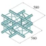 Kép 2/2 - ALUTRUSS DECOLOCK DQ4-SPAC41 4-way Cross Piece bk