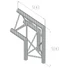 Kép 2/2 - ALUTRUSS TRILOCK E-GL33 C-24 2-way Corner 90° /\