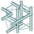 Kép 2/2 - ALUTRUSS TRILOCK E-GL33 C-44 4-way Piece \/ left